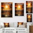 thumbnail image 4 of Designart "Melody Savannah African Wall art II" African Floater Framed Wall Art Living Room, 4 of 7
