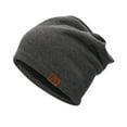 thumbnail image 1 of Confinement Hat All-Match Hedging Cap Plus Velvet Warm Cold Hat Knitted Pile Hat, 1 of 4