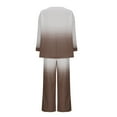thumbnail image 4 of The Big Save of Today kttectoa Outfits for Women Womens Casual Outfits Lounge Sets Women Clothing Gradient Print Long Sleeve Crew Neck Pullover Tops and Pants Matching Sets for Women, 4 of 6