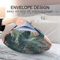 thumbnail image 4 of Yayeee Pillowcase Queen Size Set of 2 Satin Wrinkle Resistant Pillow Case, Pink Sunset, 4 of 7
