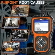 ANCEL AS200 OBD2 Scanner Car Code Reader Check Engine Fault, Turn off the MIL, Read & Clear Error Codes, DTC Lookup, Automotive Diagnostic Tool fits for 12V 16Pin Cars, Lifetime Free Update