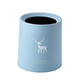 thumbnail image 1 of Simple Small Nordic Style For Hoom Office Multifunctional Desk Organizer Waste Bin Garbage Basket Trash Can Desktop Dustbin BLUE ELK, 1 of 1