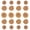 Beige, variant on TAILTOSS Wood Crafts Log Piece Handicraft for Wedding Ornaments 50Pcs
