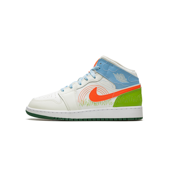 JORDAN GRADE SCHOOL Air Jordan 1 MID SE GS "Stitch" DX2462 100 DX2462 100 from Stadium Goods