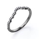 thumbnail image 4 of JeenMata Alianza de Boda Curvada con Forma de Nube de Diamantes de Talla Redonda de 0,15 TCW y Pavé Festoneado en Oro Negro de 10 K, 4 of 6