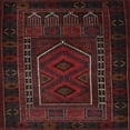 thumbnail image 1 of Ahgly Company Machine Washable Indoor Square Traditional Burgundy Brown Area Rugs, 6' Square, 1 of 7