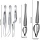 thumbnail image 2 of 8 piezas Chef Art Pencil Acero inoxidable, Juego de herramientas de dibujo culinario Pinzas para alimentos, Rascadores de masa Juego de plástico para repostería Pastel Decoración culinaria TUNC Sencillez, 2 of 5