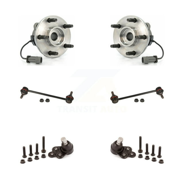 Transit Auto Front Hub Bearing Lower Ball Joint and Sway Bar Stabilizer Link Kit for Car Chevrolet HHR with FE5 Suspension 250mm Center To Length - Left Right Side (Driver Passenger) K7T-109360