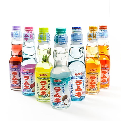 Shirakiku Ramune Carbonated Soft Drink Soda 200 ml Coconut