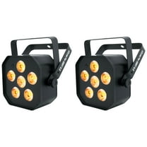 2) Chauvet DJ EZLink Par Q6BT ILS RGBA Bluetooth Rechargeable Par Wash Up-Lights
