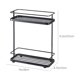 thumbnail image 2 of Estantería de almacenamiento para baño, Estantería móvil de suelo de 3 niveles, hierro negro, 33,5x28x12cm, organizador versátil para baño, inodoro, cocina, diseño que ahorra espacio, fácil de mover, 2 of 6