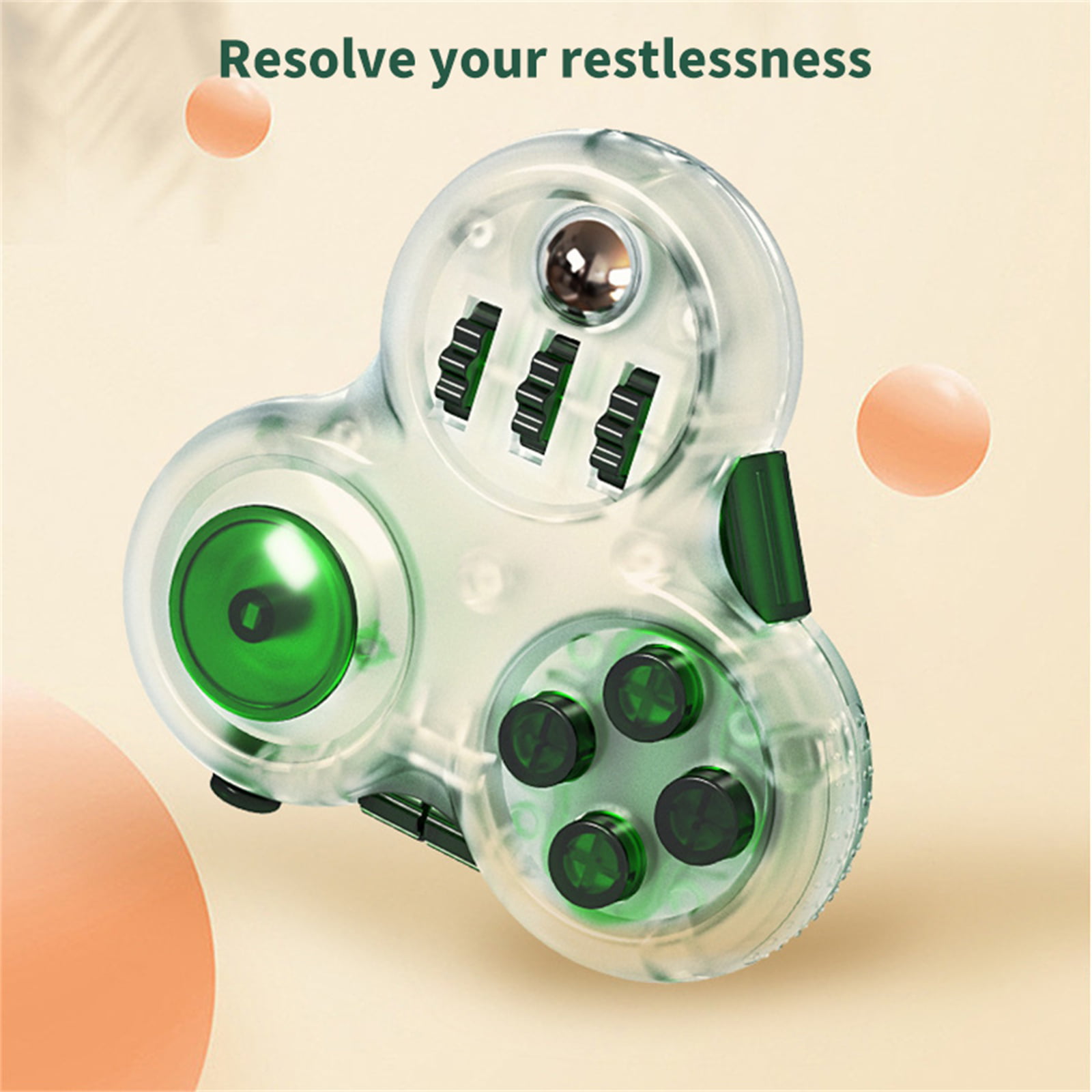 Zaryin Fidget Controller Pad Cube Stress Reducer Perfect for Release Stress and Anxiety 9 Fidget Features