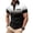 Black, variant on Klisyaur Color Block Blouses for Mens Short Sleeve Golf Collared Lightweight Breathable Tops Casual Fashion Clothes