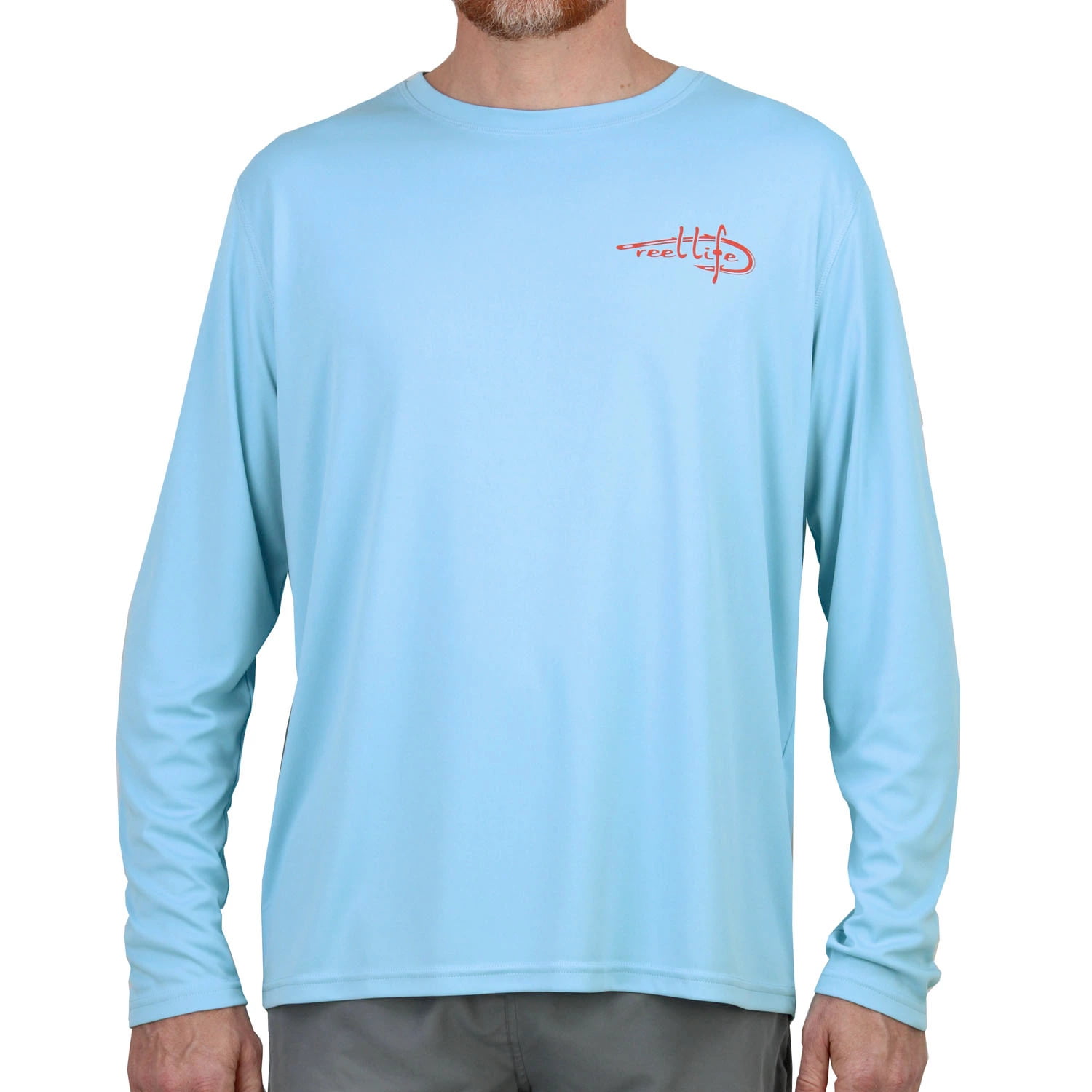 Reel Life Seagrass Aqua Blue Sun Ray Defender UPF 50 Shirt Mens L Large for sale online 