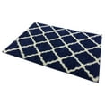 thumbnail image 2 of Moroccan Trellis Shag Area Rug Rugs New Shaggy Collection (Navy Blue, 6'7"X9'6"), 2 of 4