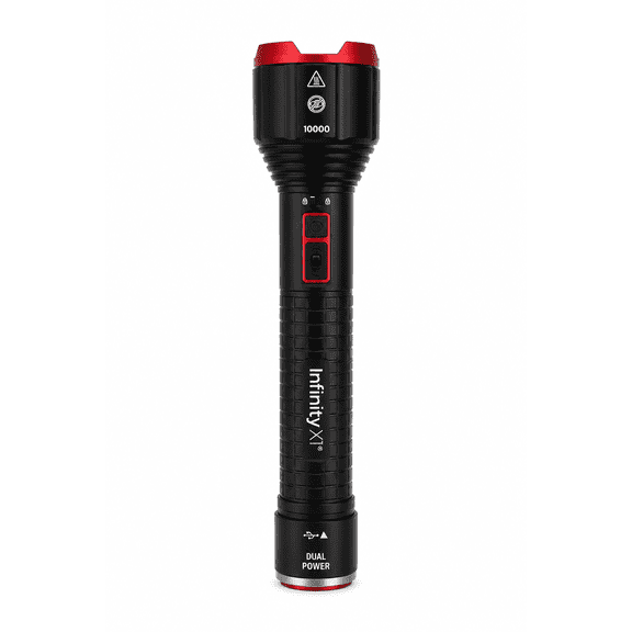 Infinity X1 10000 Lumens Dual Power Rechargeable Flashlight