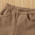 thumbnail image 5 of hotojiny Toddler Baby Girls Corduroy Pants Comfy Bell Bottom Pants Cute Fashion Fleece Lined Warm Flared Trousers, 5 of 7
