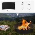 thumbnail image 4 of 36in Fire Pit Ring Outdoor, Round Wood Burning Fire Pit Accessories, DIY Metal Steel Liner Insert for Bonfire Outside Camping Above or In Ground (40 Inch Outer 36 Inch Inner), 4 of 8