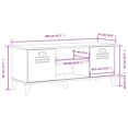 thumbnail image 4 of vidaXL Shoe Bench VIKEN White 106x35x45 cm Engineered Wood, 4 of 5