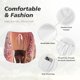 thumbnail image 4 of Balery Makeup Brush on Pink Glitter Pantalones cortos deportivos para mujer con forro y dos bolsillos, elásticos, para entrenamiento, gimnasio, yoga-XX-Large, 4 of 7