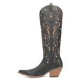 thumbnail image 3 of Dingo Womens Rhymin Embroidered Snip Toe Pull On Cowboy  Tall Boots, 3 of 5