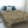 thumbnail image 4 of Vintage Spring Floral Blanket Soft Cozy Warm Throw Blanket for Couch, Plush Fuzzy Flannel Fleece Blankets for Sofa, Farmhouse Flowers Green Vintage Bed Blankets Lightweight Gifts for Women, 30"x40", 4 of 9
