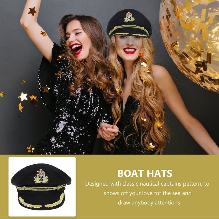 Captains Hat Boat Captains Hat Embroidered Sailor Hat Cosplay