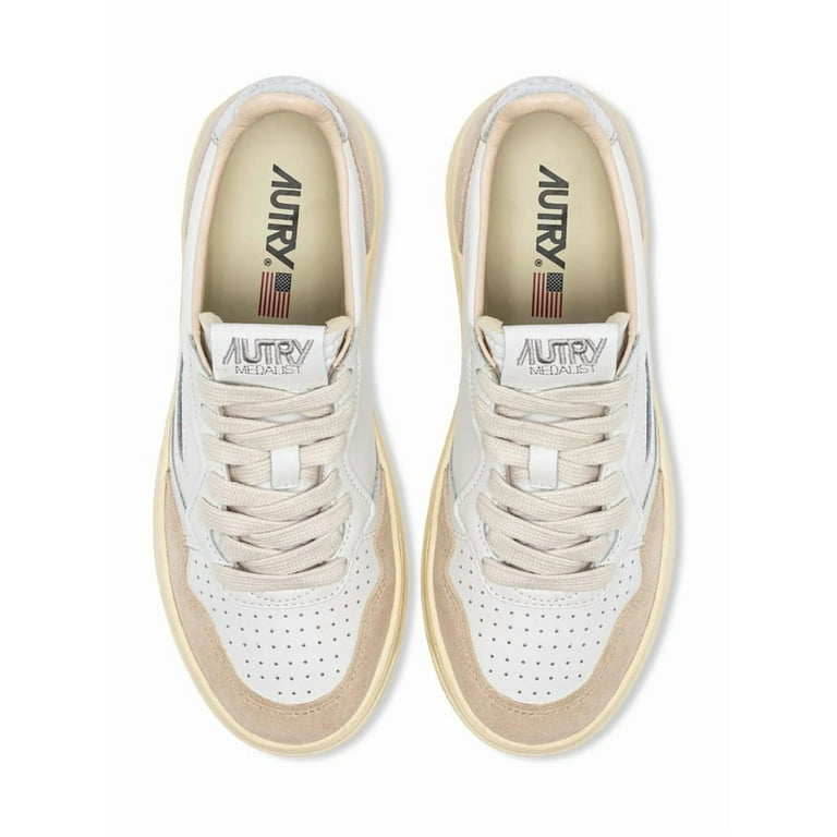 未使用AUTRY MEDALS スニーカー ホワイト/ベージュ36 Autry Medalist Low-Top Sneakers, Brand Size 36 ( US Size 6