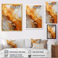 thumbnail image 4 of Designart "Lava Geode in Gold and White IV" Landscapes Framed Wall Art - Traditional Gold Stone Geode Bedroom Framed Canvas Wall Art, 4 of 6