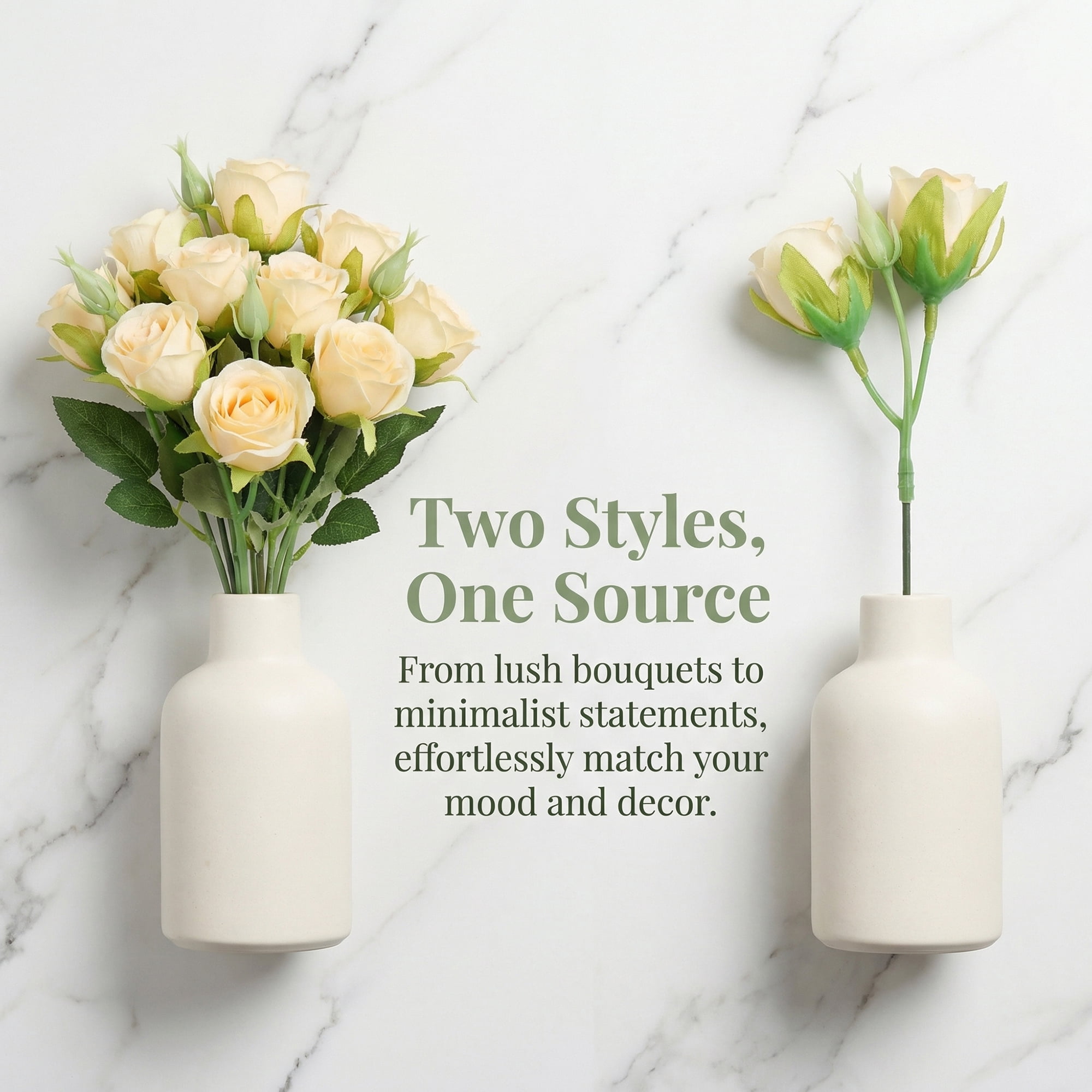 Unique Bargains 10Pcs Artificial Bulk Silk Rose Bouquet Champagne 9.4inch