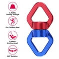 thumbnail image 2 of Micro Rotator Safety Rotational Device Hanging Accessory for Rock Climbing, Hanging Hammock, Web Tree Swing, Aerial Dance, Children's Swing Spinner Hanger,Red & Blue, 2 of 8