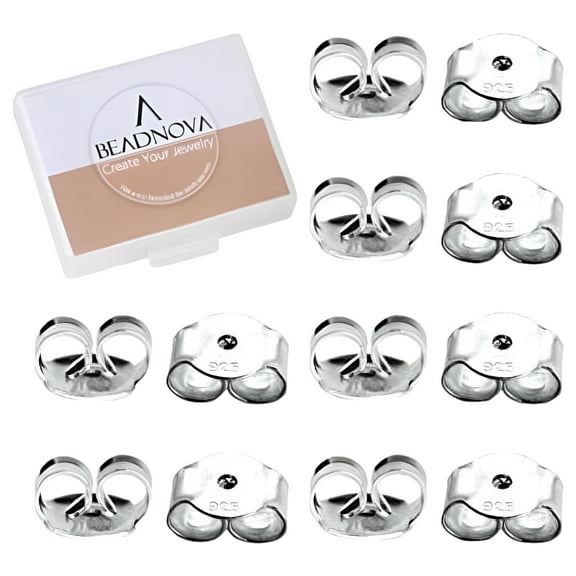 TOSEERY Butterfly Earring, Sterling Silver, 12 pcs