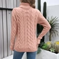 thumbnail image 6 of Wdgfv Warm Pullover Sweater Women Elegant High Neck Knitted Pullover Winter Turtleneck Top for Women Cozy Soft Loose Fit Casual Long, 6 of 8