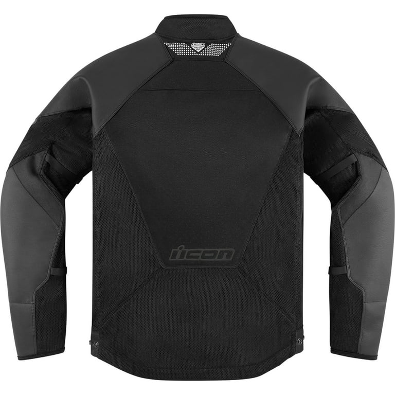 Icon Mesh AF CE Mens Leather Motorcycle Jacket Black MD - Walmart.com