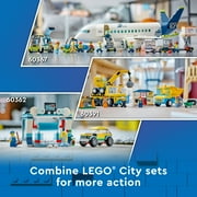 LEGO City Passenger Airplane 60367 Building Toy Set; Fun Airplane STEM Toy for Kids with a Large Airplane, Passenger Bus, Luggage truck, Container Loader, and 9 Minifigures