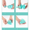 thumbnail image 3 of zhuolaiyan Collapsible Water Bottle, Silicone Foldable Water Bottles for Travel, Easy-to-Carry Design and Compact Size, BPA Free, 20 oz (Pink and Blue), 3 of 9