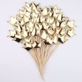 thumbnail image 1 of 50 tarjetas decorativas para tartas de cumpleaños con forma de estrella de amor esmeriladas y en forma de PU brillante, 1 of 1