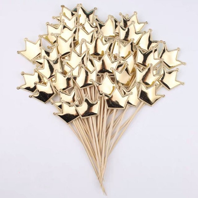 50 tarjetas decorativas para tartas de cumpleaños con forma de estrella de amor esmeriladas y en forma de PU brillante