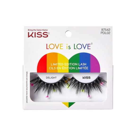 KISS 'Love is Love' Limited Edition Pride False Eyelashes ‘Delight’ – 1 Pair