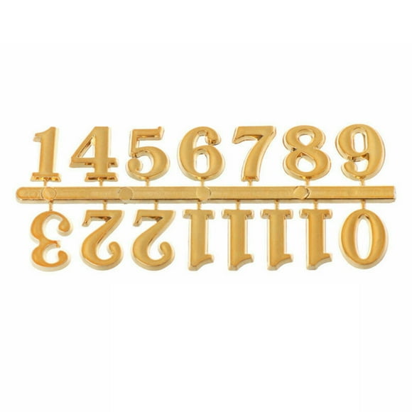 Grandest Birch 12Pcs/Set Clock Numeral Arab Number Easy Assembly Solid Color Replacement DIY Quartz Clock Number for Home Durable