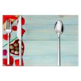 thumbnail image 4 of EGNMCR Valentine's Day Love Placemat Festive Party Dining Room Table Cover Home Kitchen Table Heat Mat Decorations Runner, 4 of 6