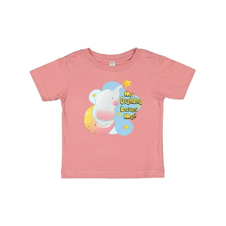

Inktastic My Grandma Loves Me Gift Baby Boy or Baby Girl T-Shirt