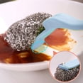 thumbnail image 4 of Vikakiooze Stainless Steel Sponges Scourer Pot Brush Long Handle Cleaning Brush Scrubbers Metal Scouring Pads Kitchen Cleaning Tool, 4 of 4