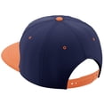 thumbnail image 2 of Daxton Classic Snapback Hat Custom A to Z Initial Varsity Letters, Navy Orange Hat White Black Letter Y, 2 of 2