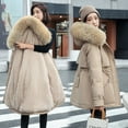 thumbnail image 2 of Chaqueta de algodón gruesa y cálida, larga y de moda para mujer, chaqueta de algodón con plumón informal para mujer, 2 of 6