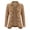 Brown, variant on Denim Jacket for Women Classic Collared Long Sleeve Double Button Open Front Ruffled Trim Jackets Casual Outerwear Jean Jackets Black S-3XL