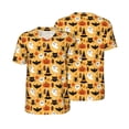 thumbnail image 3 of Daiia Happy Halloween Mens Baseball Jersey Button Down Shirts Short Sleeve Sports Uniforms-Small, 3 of 9