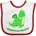 thumbnail image 3 of Inktastic Mommy's Lil' Dragon Boys or Girls Baby Bib, 3 of 4