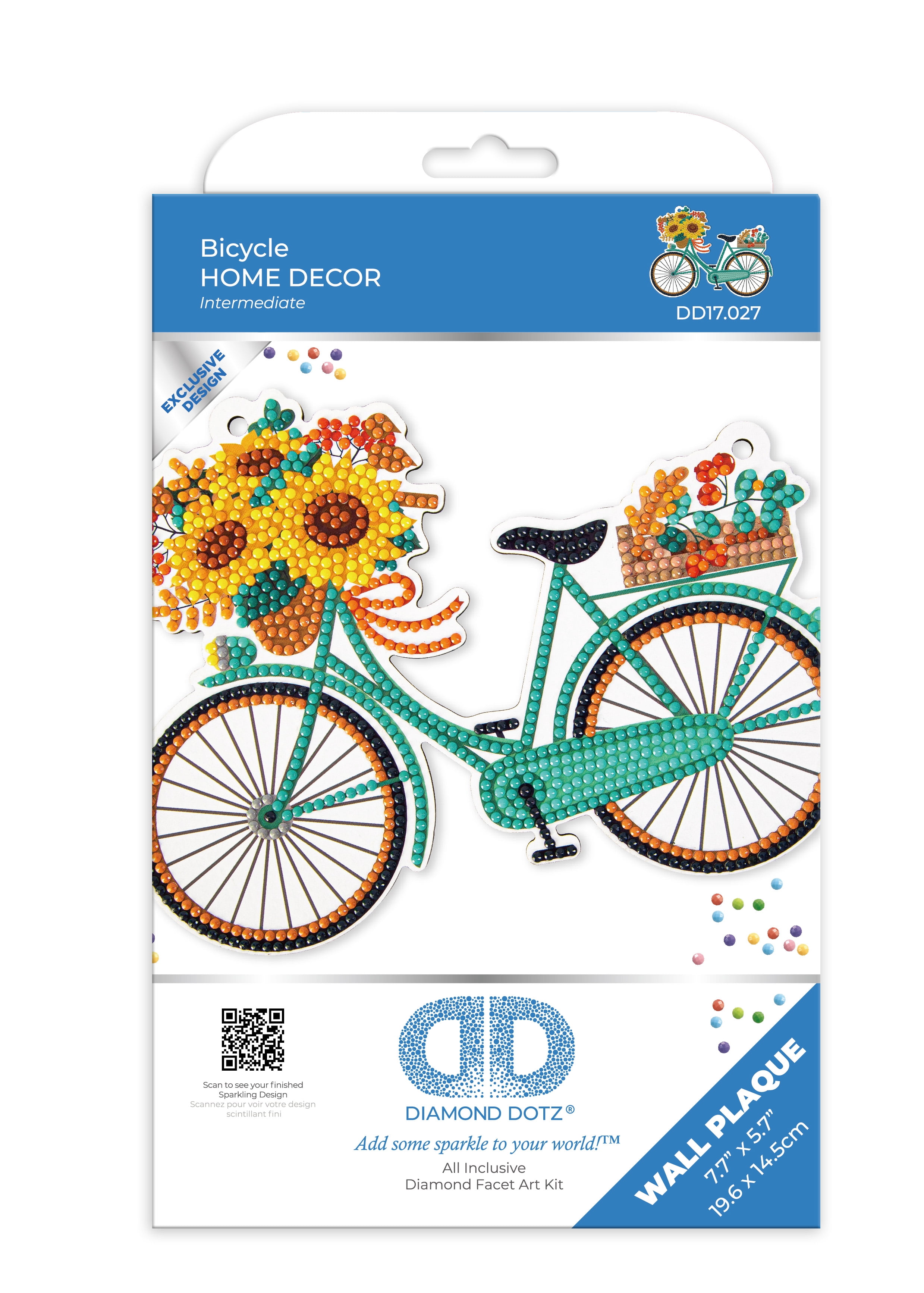 DIAMOND DOTZ® Bicycle Wall Plaque Diamond Painting Kit