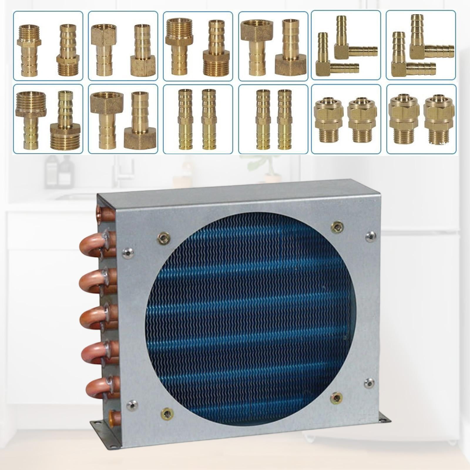 JISADER Condenser for Refrigerator Compact with Shell for Industrial DIY Compressors 2x6x155 1